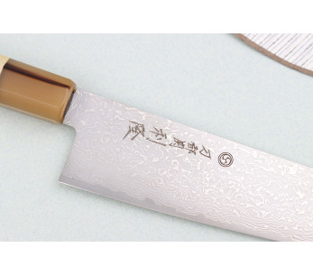 Toshitaka Suminagashi SG2 Damascus 18cm Japanese santoku knife 2