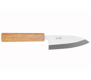 Tsunehisa AUS8 12 cm ko-deba japansk håndverkskniv med eikehåndtak