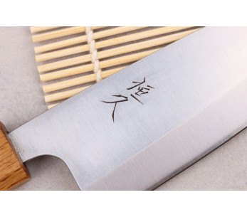 Tsunehisa AUS8 12 cm ko-deba japansk håndverkskniv med eikehåndtak 2