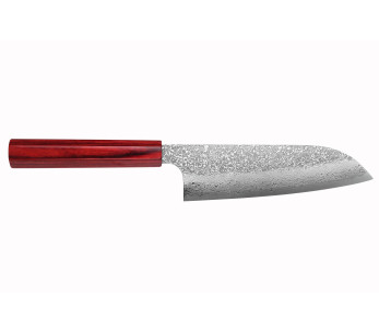 Kei Kobayashi SG2 Damascus 17cm käsintehty japanilainen santoku veitsi