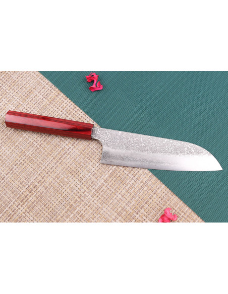 Kei Kobayashi SG2 Damaskus 17cm handgjord japansk santokukniv