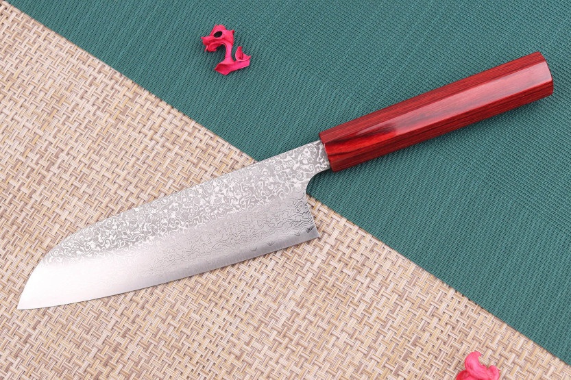 Kei Kobayashi SG2 Damaskus 17 cm håndlaget japansk santokukniv