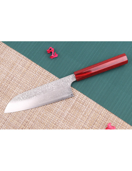 Kei Kobayashi SG2 Damaskus 17 cm håndlaget japansk santokukniv