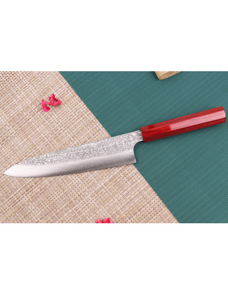 Kei Kobayashi SG2 Damascus 21cm käsintehty japanilainen kokkiveitsi ' s veitsi