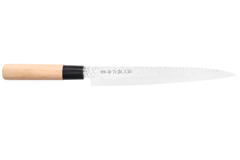 Coltello da sashimi giapponese Satake Magoroku Saku da 21 cm in magnolia