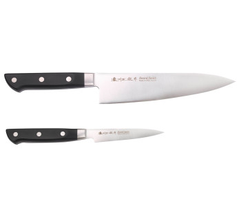 Set van 2 Satake ABS Japanse koksmessen 21cm + bureau 9cm