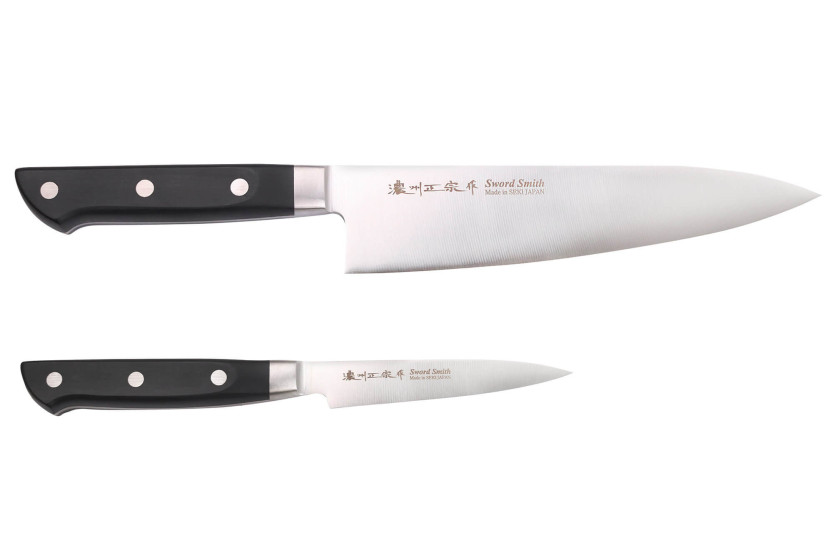 2 kpl Satake ABS japanilaiset kokkiveitset 21cm + toimisto 9cm