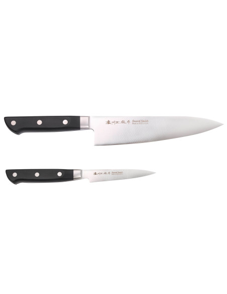 2 kpl Satake ABS japanilaiset kokkiveitset 21cm + toimisto 9cm
