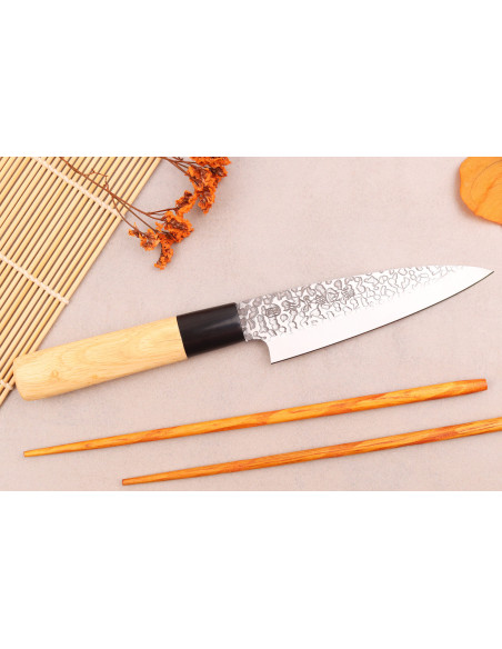 12cm Satake Magoroku Saku japansk deba-kniv i magnolia