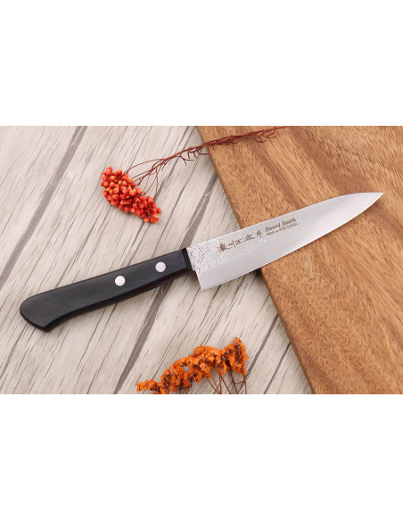 Conjunto de 3 facas japonesas Satake Nashiji santoku + nakiri + office