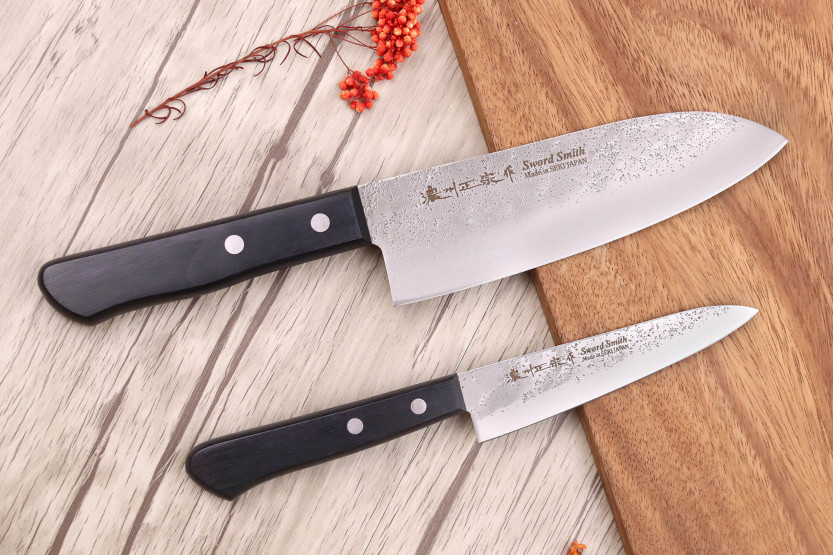 Laatikkosarja 2 Satake Nashiji santoku + toimisto japanilaiset veitset
