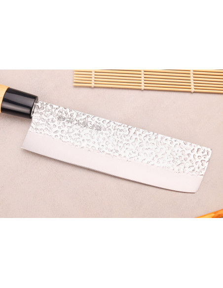 Couteau nakiri 17cm japonais Satake Magoroku Saku en magnolia