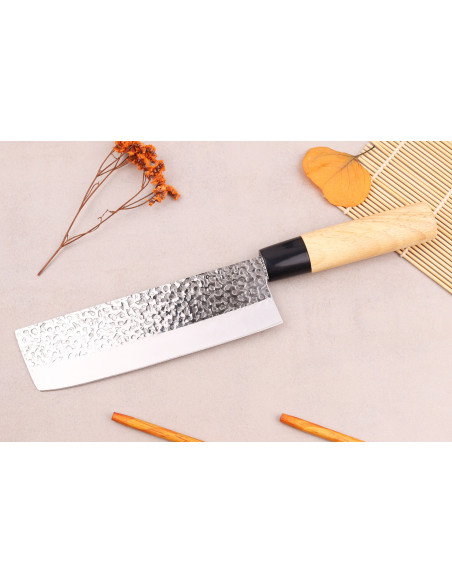 Couteau nakiri 17cm japonais Satake Magoroku Saku en magnolia