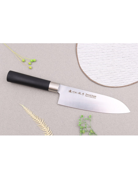 Sæt med 2 Satake Masamune Saku santoku + japanske kontorknive