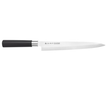 Faca de sashimi japonesa Satake Masamune Saku de 21 cm em PP preto