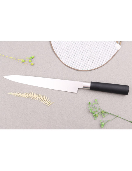 Faca de sashimi japonesa Satake Masamune Saku de 21 cm em PP preto