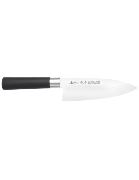 16cm Satake Masamune Saku japansk deba-kniv i svart PP