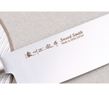 17cm Satake Masamune Saku cuchillo japonés nakiri en PP negro 2