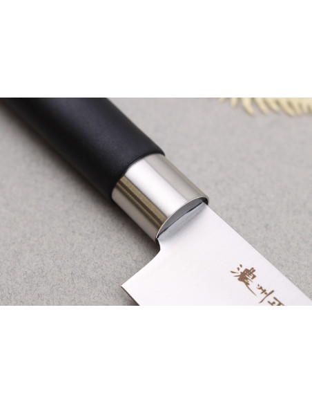 18cm Japans Satake Masamune Saku opengewerkt koksmes in zwart PP