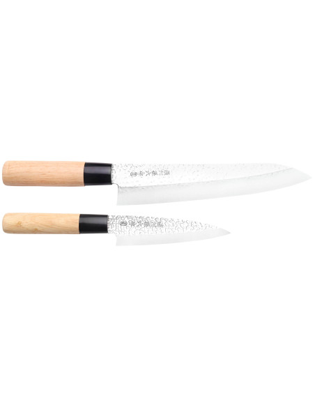 Sæt med 2 Satake Magoroku Saku japanske knive kok + deba