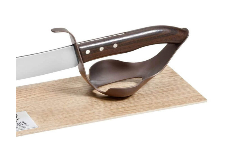 Champagnersäbel Claude Dozorme 34cm elegantes Design + Präsentationsständer