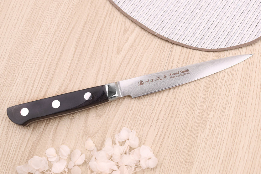 12cm Satake damascus japanilainen kuorintaveitsi 69 kerrosta