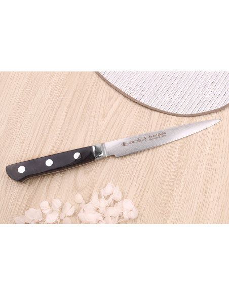 12 cm Satake damaskus japansk urtekniv 69 lag