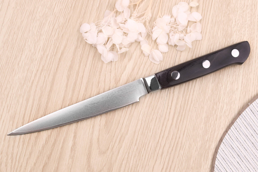 12 cm Satake damaskus japansk urtekniv 69 lag