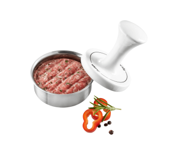 Gefu Spark burgerpresse for miniburgere i rustfritt stål og porselen