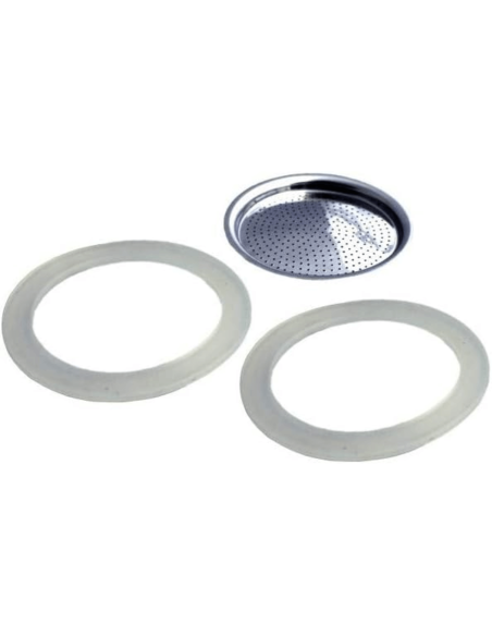 Filtro de recambio para cafetera italiana de 2 tazas Gefu Emilio + 2 juntas