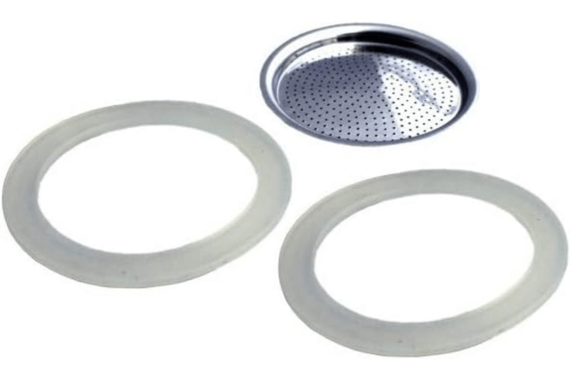 Ersättningsfilter för Gefu Emilio 4-koppars italiensk kaffebryggare + 2 packningar