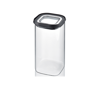 Gefu Pantry caja de almacenamiento de vidrio borosilicato 1400ml + 3 etiquetas autoadhesivas