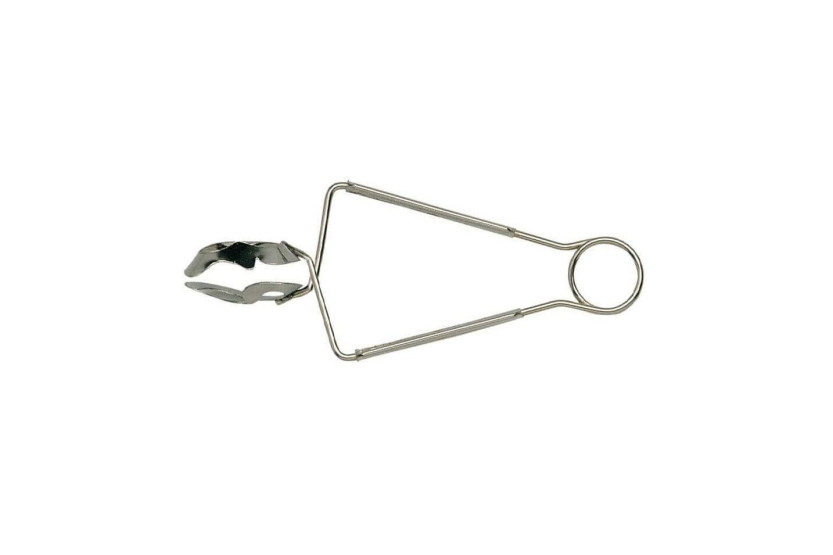 Ergonomic stainless steel snail tongs