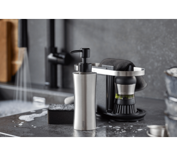 Gefu Swift 230ml dispensador de líquido para lavar louça em aço inoxidável 18/10 2