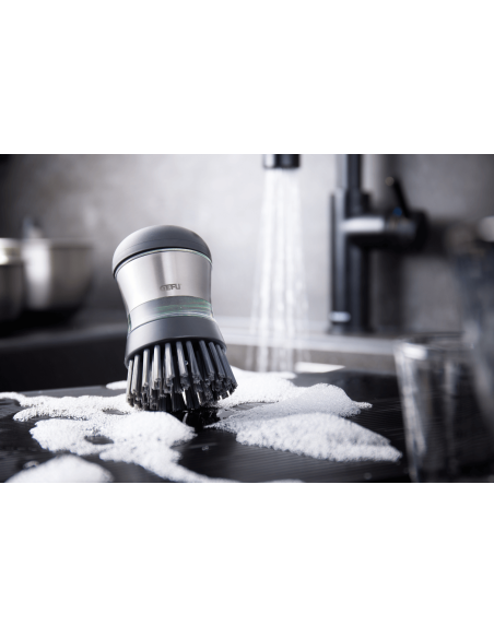 Gefu Swift dishwashing brush with detergent dispenser