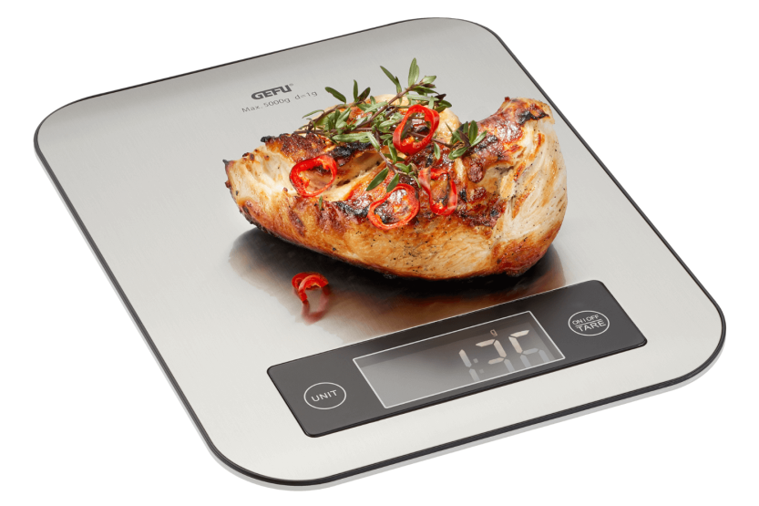 Balança de cozinha Gefu Score com aplicação de análise nutricional