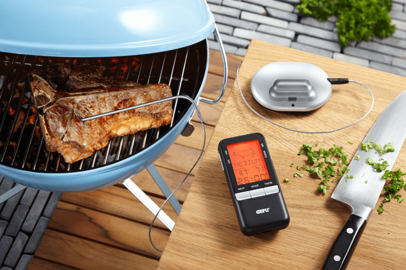 Gefu Handi mobile digital cooking thermometer 0°C to 250°C with stainless steel probe