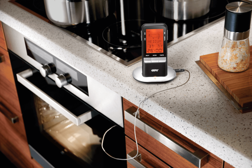 Gefu Handi mobile digital cooking thermometer 0°C to 250°C with stainless steel probe