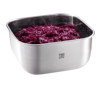 Lata cuadrada de acero inoxidable Gefu Provido de 900 ml 2