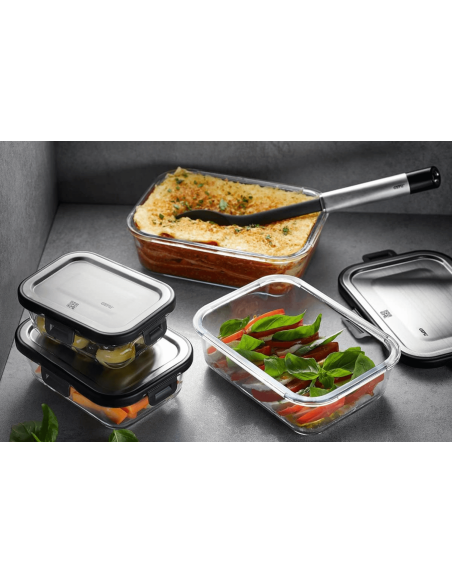 Set aus 3 Frischhaltedosen Gefu Milo rechteckig