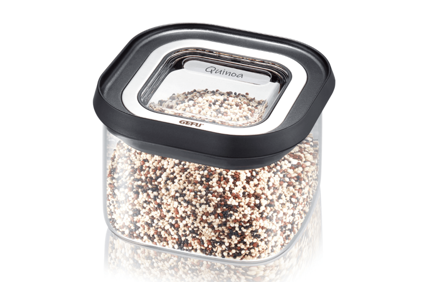 Gefu Pantry bewaarblik in borosilicaatglas 400ml + 3 zelfklevende etiketten