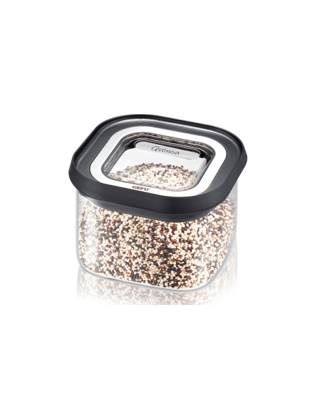 Gefu Pantry bewaarblik in borosilicaatglas 400ml + 3 zelfklevende etiketten