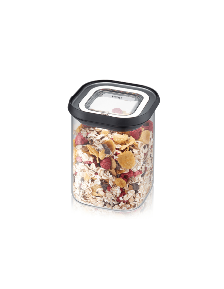Gefu Pantry 900ml borosilicaatglas bus + 3 zelfklevende etiketten