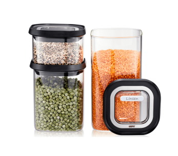 Juego de 3 cajas de almacenaje Gefu Pantry