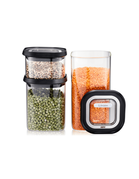 Set of 3 Gefu Pantry storage boxes