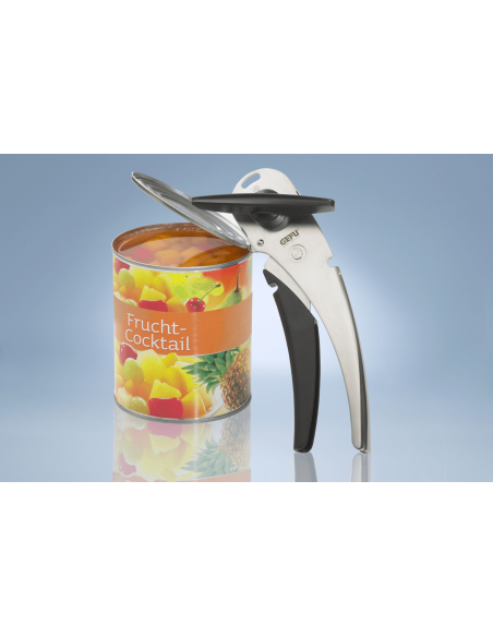 Gefu Cando boksåpner i rustfritt stål og polymer