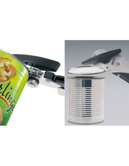 Gefu Cando boksåpner i rustfritt stål og polymer