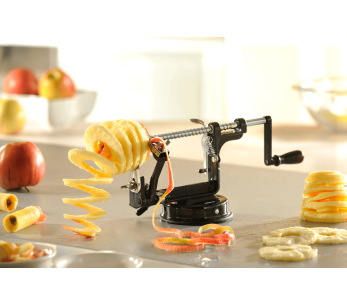 Gefu Delicio, sbucciatore di mele 3 in 1 in alluminio e acciaio inox 2