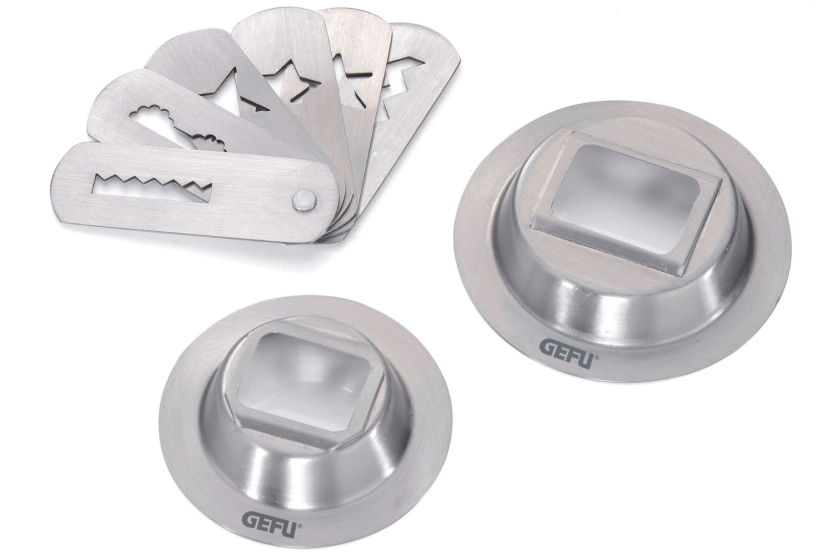 Cortapastas Gefu Trica tamaño 5 o 7/8 acero inoxidable - 6 diseños