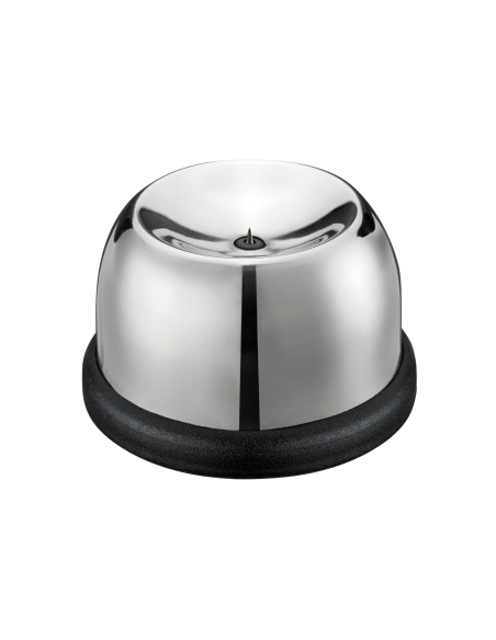 Portauova Gefu Perfo in acciaio inox con base nera